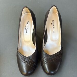 Taryn Rose Nappa Chocolate Brown Pump Heels Size 36.5/6